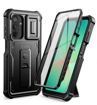 Samsung Galaxy A26 (SM-A266E/DS) Tech-Protect Kevlar Cam+ Protective Case Cover, Black | Phone Case Cover Black |...