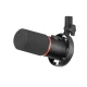Dinamiskais spēļu mikrofons BOYA CastMic S60, USB un XLR, melns