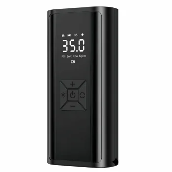 Bezvadu gaisa kompresors ar 6500mAh akumulatoru, 150 PSI, melns