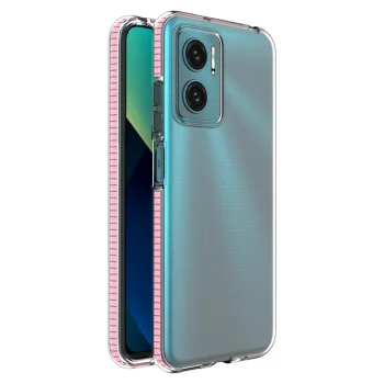 Vāciņš Spring Case tālrunim Xiaomi Redmi 10, 1 mm TPU, gaiši rozā