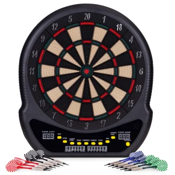 Elektroniskais šautriņu mērķis, 48 cm, LCD, 27 spēles, 12 šautriņas
