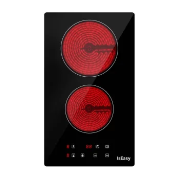 Iebūvējamā elektriskā keramiskā plīts virsma IsEasy T2V-01M, 2 zonu, 3000 W