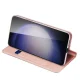 Dux Ducis Samsung Galaxy S24+ atverams vāciņš maciņš grāmatiņa Skin Pro, rozā
