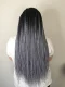 Kanekalons Sintētiskās Ombre Afro Bizes Frizūrām 60cm, Melns-Balts | Synthetic Ombre Afro Braids for Hairstyles