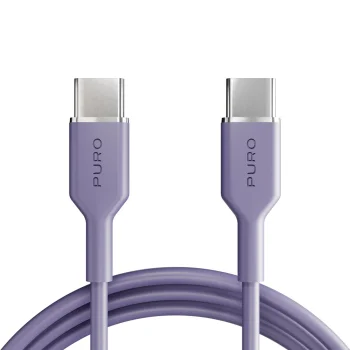 Puro ICON USB-C uz USB-C kabelis, 1,5 m, violeta