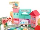 Attīstošais koka konstruktors Pilsēta ar paklāju 121 gab. ECOTOYS