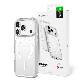 Vāciņš AmazingThing Minimal Mag Drop Proof iPhone 18 Pro ar MagSafe, caurspīdīgs