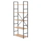 Modernhome koka plaukts LOFT, 5 plaukti