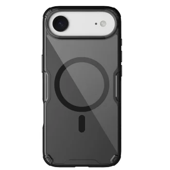 Nillkin Nature TPU Pro Magnetic vāciņš iPhone 17 Air ar MagSafe atbalstu, caurspīdīgi melns