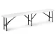 Multigarden saliekams banketu galds 180 cm ar 2 soliņiem, balts
