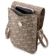 Guess universāla tālruņa somiņa Wallet Gcube Stripe, brūna