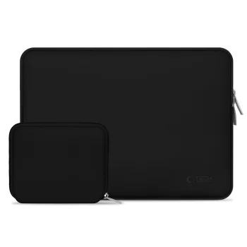 Tech-Protect Neoslim 15-16" klēpjdatora soma ar piederumu maciņu, melna