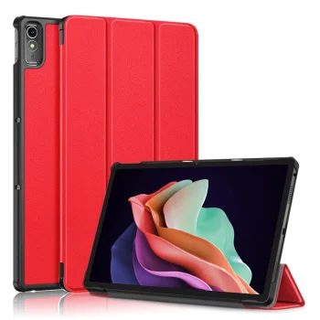 Lenovo Tab P11 Gen 2 (TB350FU) Trifold Stand PU Leather Hard Protective Cover Case, Red | Planšetes Vāciņš Maciņš...