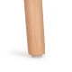 Apaļš skandināvu stila ēdamistabas galds ModernHome, 80 cm, balts