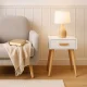 Moderni naktsgaldiņi 2 gab. komplekts ModernHome, balti