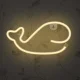Forever Light FLNE09 LED Neons Valis, Silti Balts, USB/Baterijas