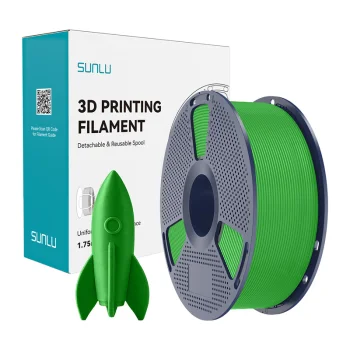 3D printera kvēldiegs Sunlu PLA High-Speed, zaļš