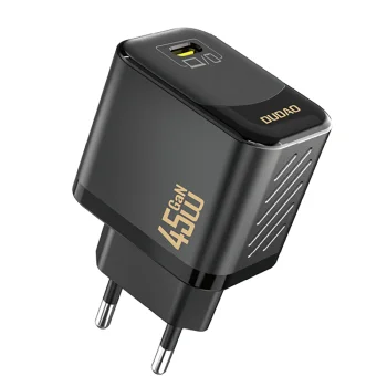 Dudao A28 45W GaN USB-C tīkla lādētājs, melns