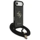Guess 4G Big Logo Cord Strap Crossbody vāciņš priekš iPhone 17 Air, melns