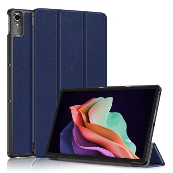 Lenovo Tab P11 Gen 2 (TB350FU) Trifold Stand PU Leather Hard Protective Cover Case, Dark Blue | Planšetes Vāciņš...