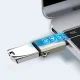Joyroom S-H151 USB-C uz USB-A Adapteris ar OTG, Sudrabkrāsas