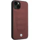 BMW Leather Seats Pattern vāciņš iPhone 14 tālrunim, Bordo