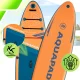 AquaPaddle Explorer Orange SUP dēlis ar sēdekli, 335x84x15 cm