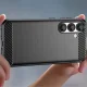 Vāciņš Samsung Galaxy M06 5G Carbon Case, elastīgs TPU, melns