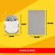 Kruzzel 00025638 Kāmītis 3-in-1 Rotaļlieta, Spilvens un Sega 105x200cm Pelēks/Balts
