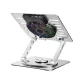 Klēpjdatora dzesēšanas statīvs Wozinsky WDCX-X16-AS CoolBase RGB 360°, sudraba
