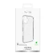 Puro Lite Mag vāciņš priekš iPhone 17 ar MagSafe atbalstu, TPU+PC, caurspīdīgs ar baltu gredzenu