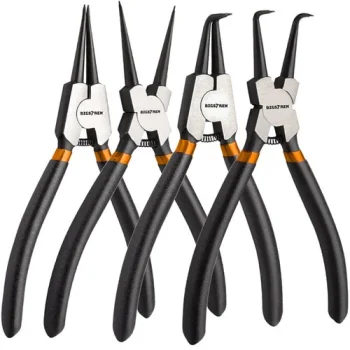 Bigstren 00022159 Segera gredzenu knaibļu komplekts, 4 gab., melns