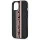 Karl Lagerfeld Saffiano Athleisure Stripes Cord vāciņš iPhone 15, Sarkans