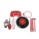 Bbērnu basketbola grozs ar statīvu, regulējams 109-170 cm