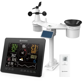 Bresser 4cast MD 7-in-1 WiFi bezvadu meteoroloģiskā stacija melna