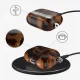 Austiņu maciņš Tech-Protect Lamano AirPods Pro 1 / 2 ar karabīni, melns un brūns