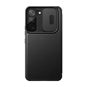 Samsung Galaxy S22+ Plus 5G (SM-S906) Nillkin Qin Leather Pro Book Cover Case, Black | Telefona Vāciņš Maciņš...