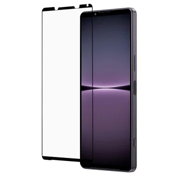 5D Aizsargstikls Sony Xperia 1 IV, Melns Pilna Pārklājuma (Tempered Glass)