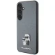 Karl Lagerfeld Samsung Galaxy S24 Plus vāciņš Saffiano KC Pin, pelēks