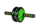4Fizjo AB Wheel vingrošanas rullis vēdera muskuļiem, melns/zaļš