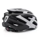 Wozinsky MTB velosipēdista ķivere ar LED aizmugurējo gaismu M (54-57 cm) Melna/Balta