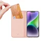 Apple iPhone 15 6.1\'\' DUX DUCIS Skin Pro Cell Phone Book Case Cover, Pink | Telefona Vāciņš Maciņš Apvalks...