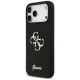 Guess iPhone 17 Pro Max vāciņš Silicone Big 4G Script, melns