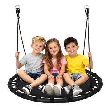 Iso Trade Stārķa ligzda šūpoles 100 cm, melnas
