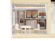 Bērnu Spēļu Koka Leļļu Māja ar Mēbelēm un LED Gaismu LULILO, 78cm | Play Dollhouse with Furniture