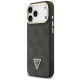 Guess 4G PU Triangle Logo & Stand Camera MagSafe vāciņš iPhone 17 Pro Max, melns