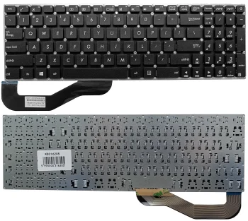 Klaviatūra Asus R540, A540, K540, X540, F540, US izkārtojums, melna