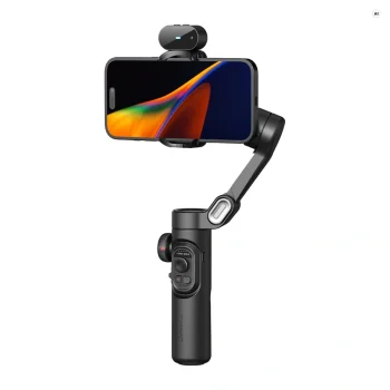 Aochuan Smart XE Gimbal stabilizators ar AI sensoru, melns