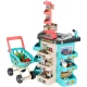 Bērnu Rotaļu Lielveikala Kases Aparāts + Pārtikas Grozs Iepirkšanās Ratiņi | Kids Toy Supermarket Shop Cash...