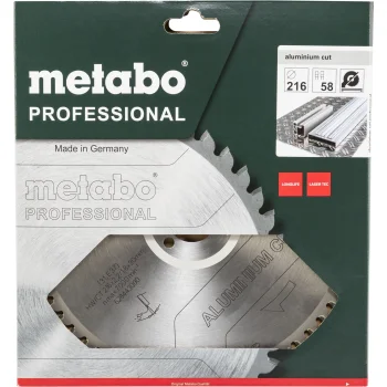 Metabo ripzāģa asmens AluminiumCutProf 216x30 mm 58T (628443000)